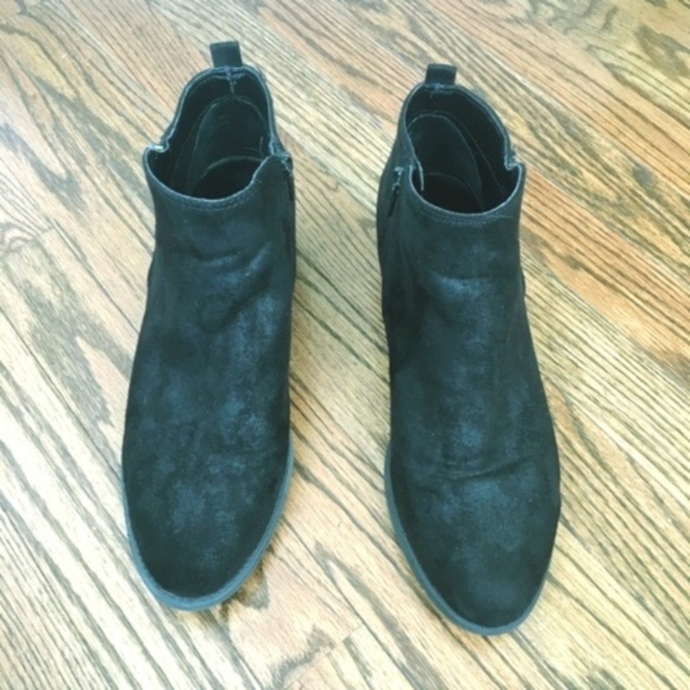 Carlos Santana Black Suede Brie Boot Size 8.5